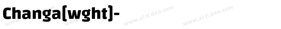Changa[wght]字体转换